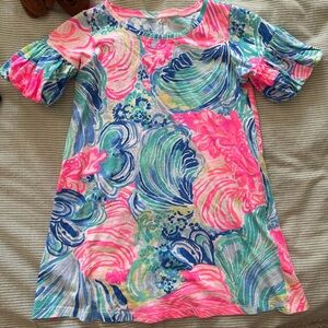 Lilly Pulitzer Colorful Floral Shift Dress 4/5
